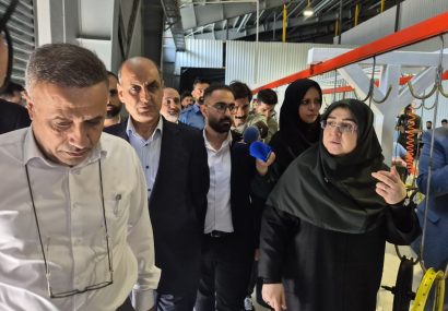 بازدید سخنگوی دولت از ۲ مجتمع تولیدی و بندر کاسپین در بندرانزلی
