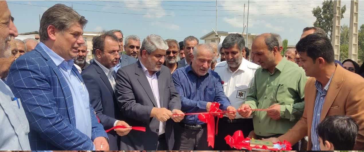 آئین افتتاح پروژه های شهرستان بهشهر با حضور معاون عمرانی استاندار مازندران