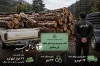 کشف ۳۹ تن چوب و فرآوردههای جنگلی قاچاق در چالوس
